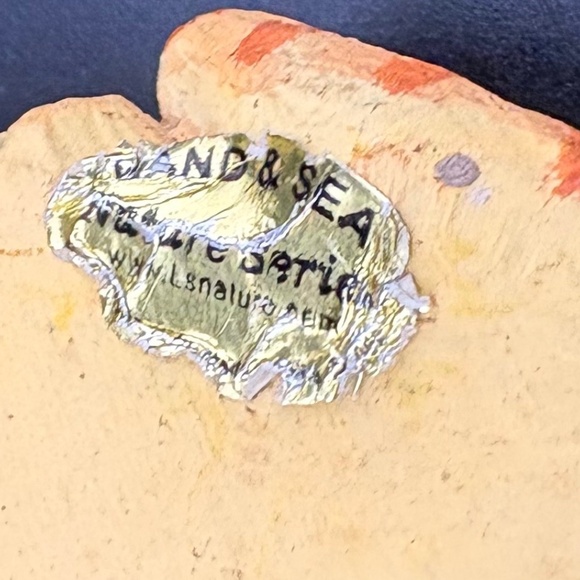 Vintage Land And Sea Collectibles Nature Series Tabby Cat Plant Pot Hanger 3" - Picture 6 of 6